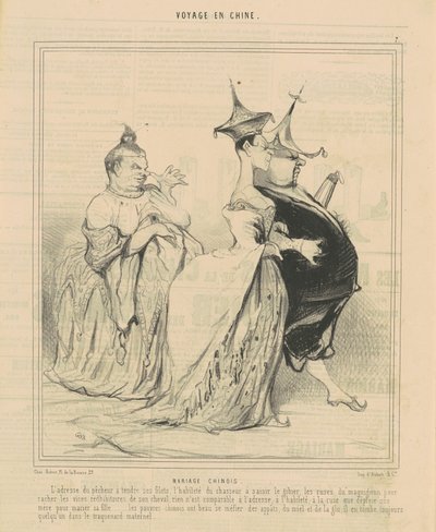 中国の結婚式 作： Honoré Daumier