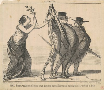 うーん。 コブデン、グラッドストーン、ブライト ... 作： Honoré Daumier