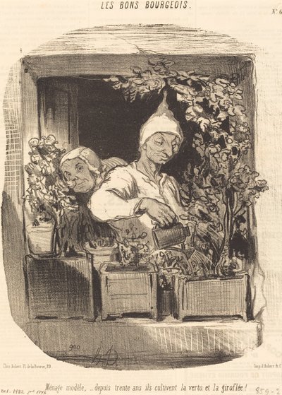 家庭用モデル... 作： Honoré Daumier
