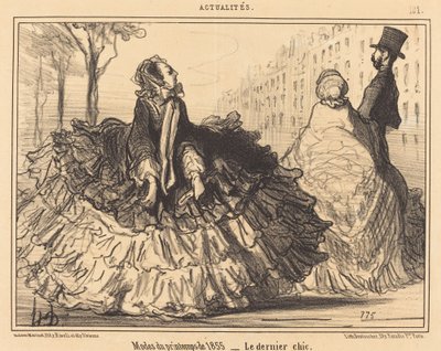 1855年の春のファッション 作： Honoré Daumier