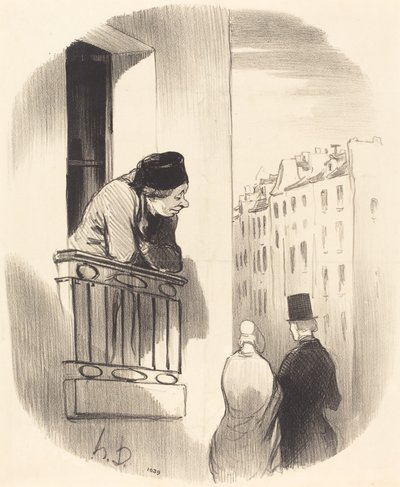 私も若かった… 作： Honoré Daumier