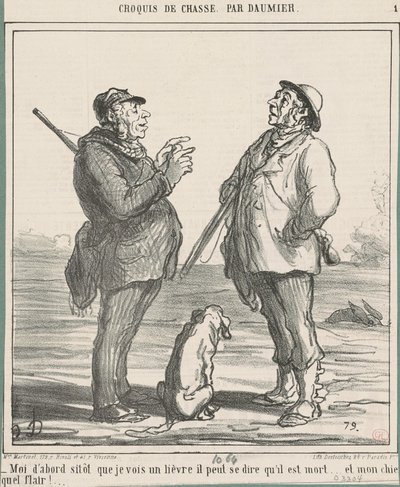 うさぎを見かけたらまず私... 作： Honoré Daumier