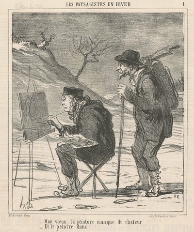 おい、あなたの絵には暖かさが欠けている... 作： Honoré Daumier