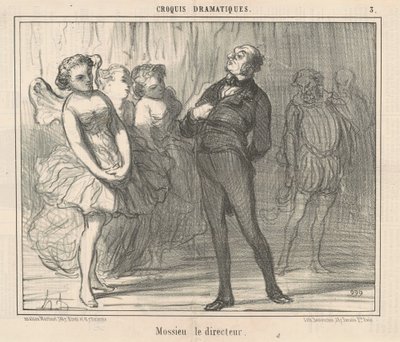 監督のモシュー 作： Honoré Daumier