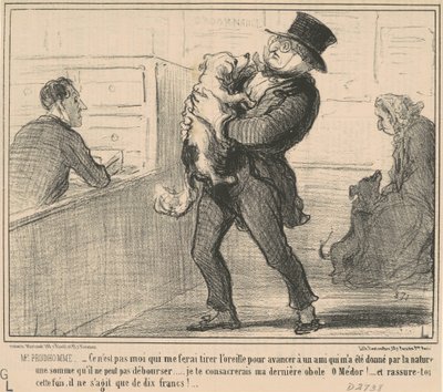 ミスター・プルドム...自分自身を作るのは私ではありません... 作： Honoré Daumier