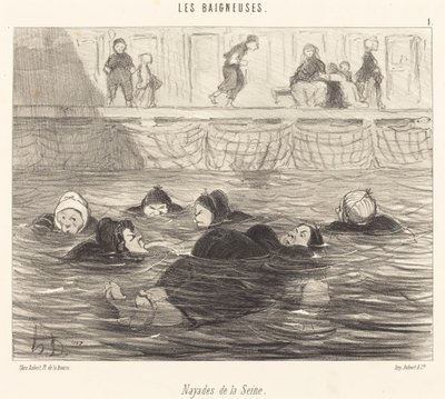 Nayades de la Seine (セーヌ川の海のニンフ) 作： Honoré Daumier
