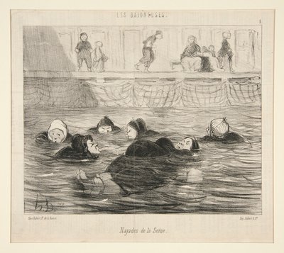 「レ・ベニューズ」より「セーヌ川のナヤド」 作： Honoré Daumier
