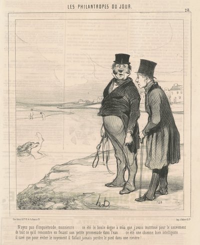 心配しないで... 作： Honoré Daumier