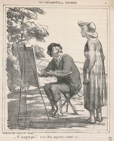 動かないで下さい！ ... 作： Honoré Daumier
