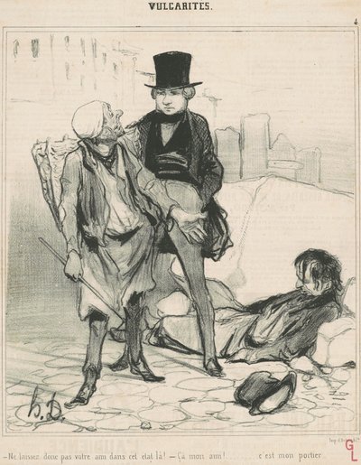 この状態で友達を放置しないでください！ 作： Honoré Daumier