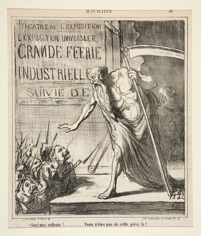 いいえ！ 私の子供たち！ 作： Honoré Daumier