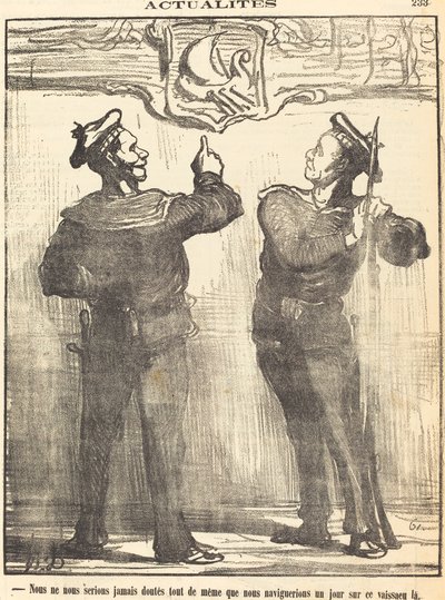 私たちは決して推測しなかったでしょう... 作： Honoré Daumier