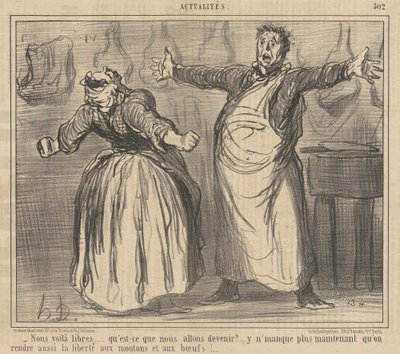 私たちは自由です... 作： Honoré Daumier