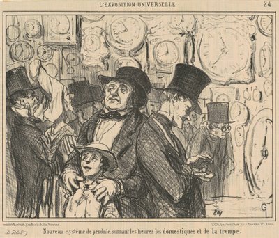 新しい振り子システム... 作： Honoré Daumier