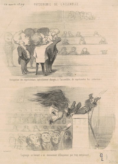 代表者の職業... 作： Honoré Daumier