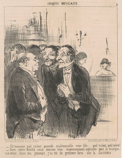 おー！ 先生、どんな才能が... 作： Honoré Daumier