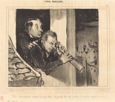 あたかもそこにいるかのように。 大きなもの... 作： Honoré Daumier