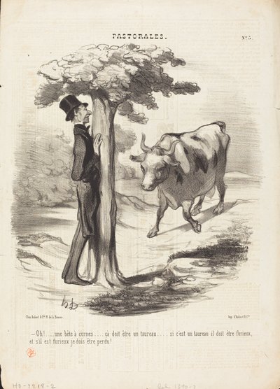 おお…角のある野獣… 作： Honoré Daumier