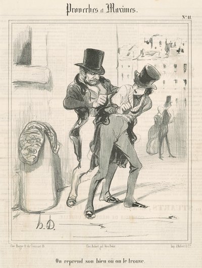 私たちは私たちの財産を取り戻すか、それを見つけます 作： Honoré Daumier