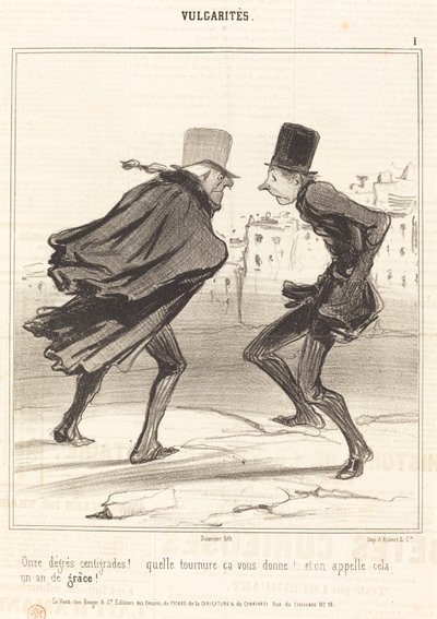 摂氏11度！ 作： Honoré Daumier