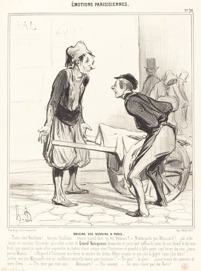 パリのベドインの起源 作： Honoré Daumier