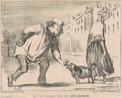 私たちが認識する場所...元薬剤師 作： Honoré Daumier