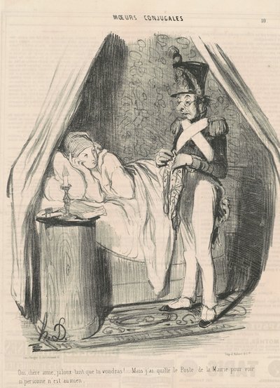 はい、親愛なる友よ、好きなだけ嫉妬してください！ 作： Honoré Daumier