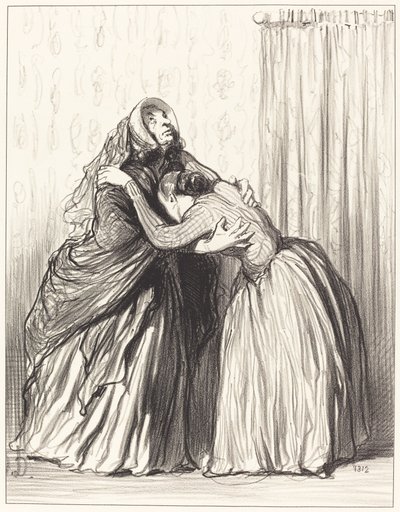 はい、私の夫は私の尊厳を飲み込みました... 作： Honoré Daumier