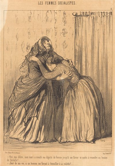 はい、私の夫は私の尊厳を飲み込みました... 作： Honoré Daumier