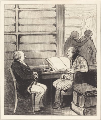 はい、親愛なるバドゥラール様、私は... 作： Honoré Daumier
