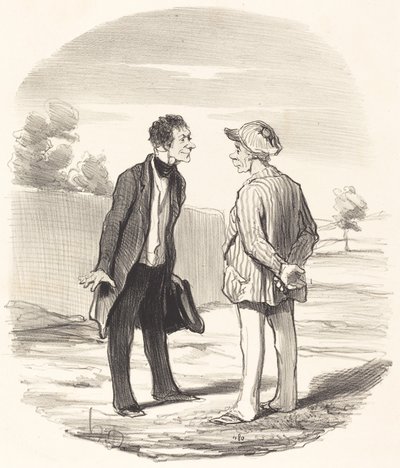 はい、ムッシュー・ジンブレット、秩序は回復しません... 作： Honoré Daumier