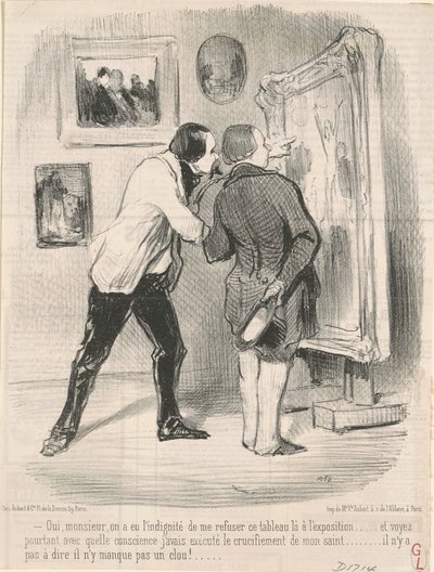 はい...彼らは憤慨して私にこの絵を拒否しました... 作： Honoré Daumier