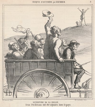 狩りの幕開け 作： Honoré Daumier