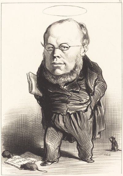 P.J. プルードン 作： Honoré Daumier