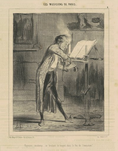 パガニーニ・モダン... 作： Honoré Daumier