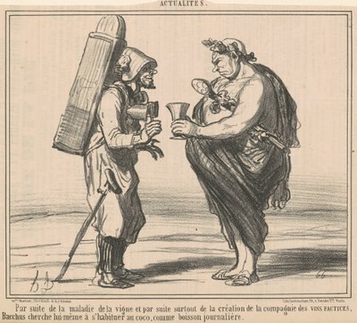 ブドウの病気の結果として 作： Honoré Daumier