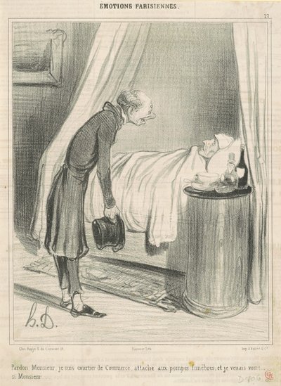 すみません...私は貿易ブローカーです... 作： Honoré Daumier