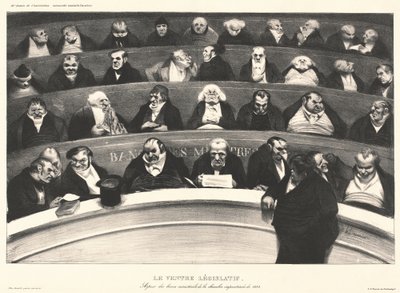国会議員の腹 作： Honoré Daumier