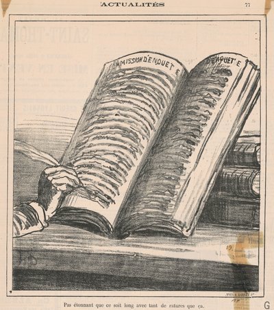 意外と長いですよね… 作： Honoré Daumier