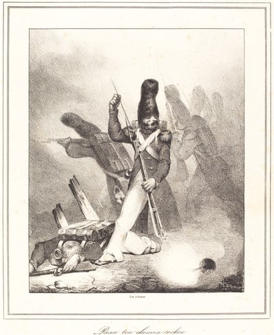 行くぞ、豚 作： Honoré Daumier
