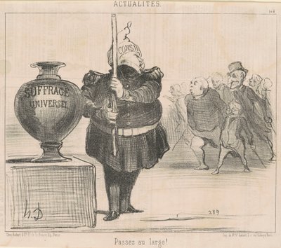 広く行こう！ 作： Honoré Daumier