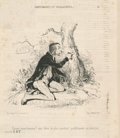 かわいそうな若者！ 作： Honoré Daumier