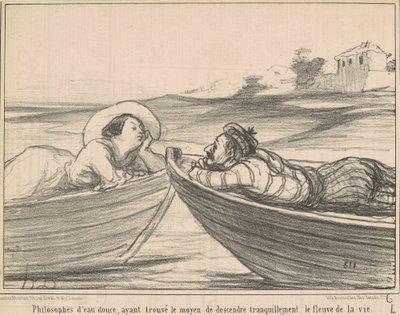 淡水の哲学者... 作： Honoré Daumier