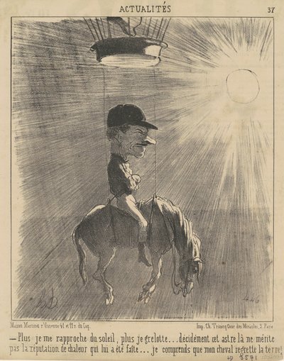太陽に近づくほど… 作： Honoré Daumier