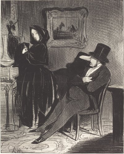 私があなたを運転するよりも頻繁に...ボールに... 作： Honoré Daumier