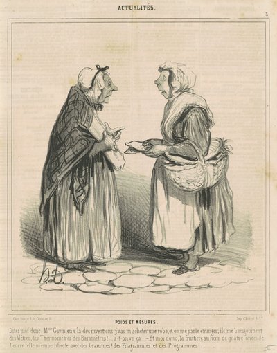 度量衡 作： Honoré Daumier