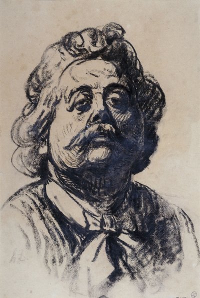 ピエール・キャリエール・ベルーズの肖像 1851-1933年、c. 1890年。 作： Honoré Daumier