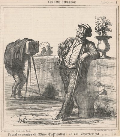農業委員を装って… 作： Honoré Daumier