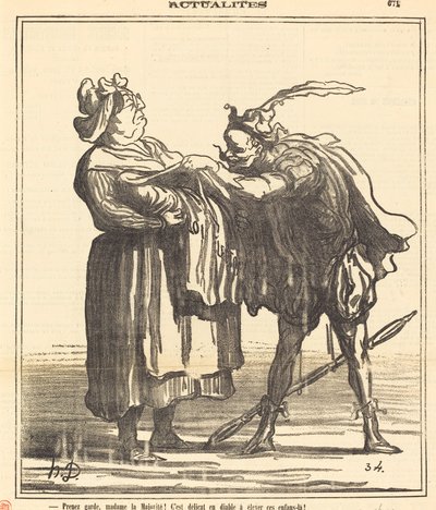 気をつけてマダムマジョリティー！ 作： Honoré Daumier