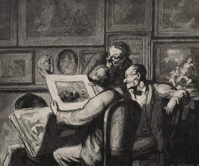 印刷愛好家 作： Honoré Daumier